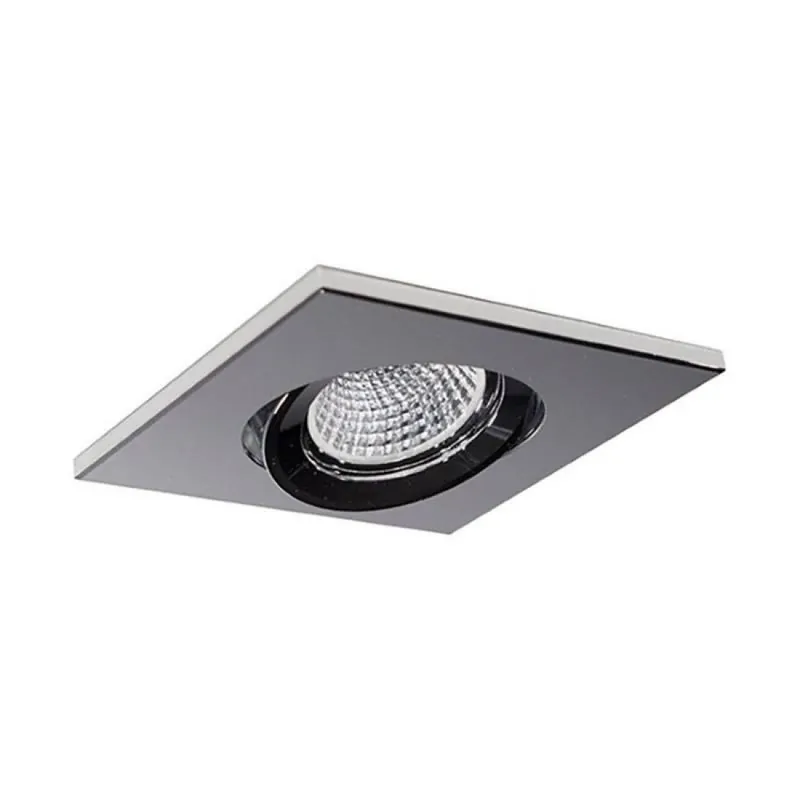 Foco empotrable NC1860SQCH GU10 cuadrado cromo - YLD Pago Seguro