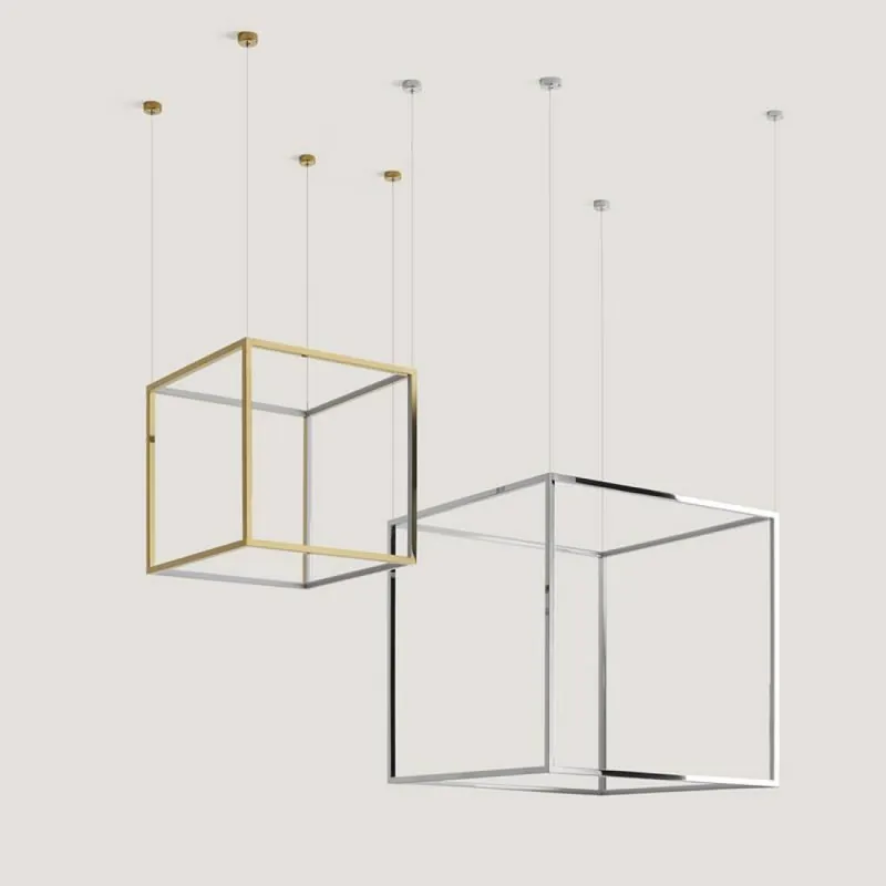 Lámpara colgante Cube-X LED - Aromas Cromo Entrega Rápida
