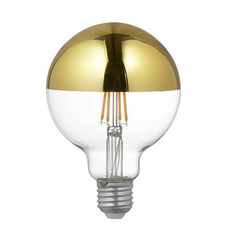 Marca Reconocida Bombilla LED 6w E27 Globo G125 cúpula oro - Aromas