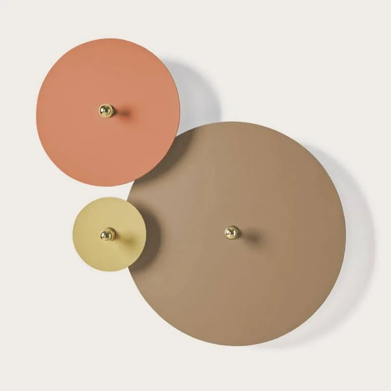 Aplique/Plafón Flat E27 textil - Aromas 30cm Marca Reconocida