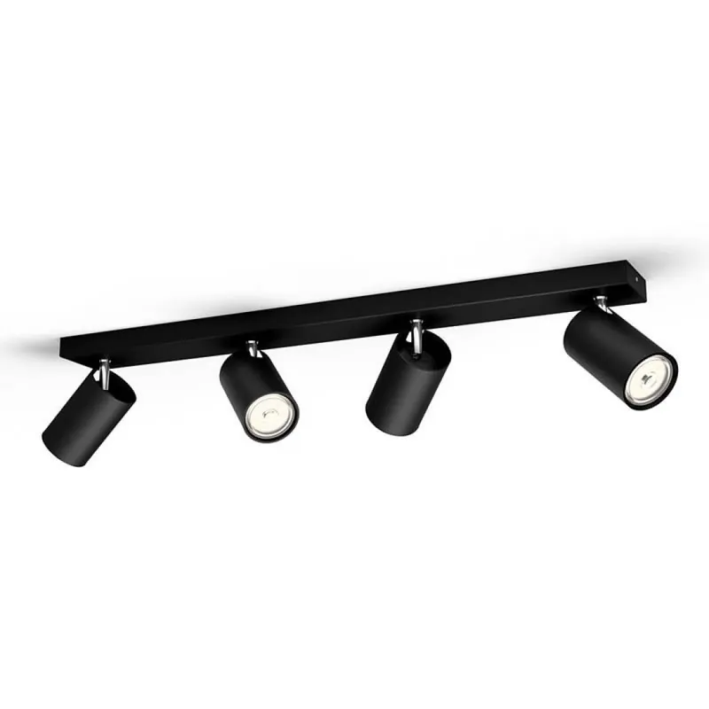Envío Inmediato Regleta de focos Kosipo 4L GU10 metal - Philips Blanco