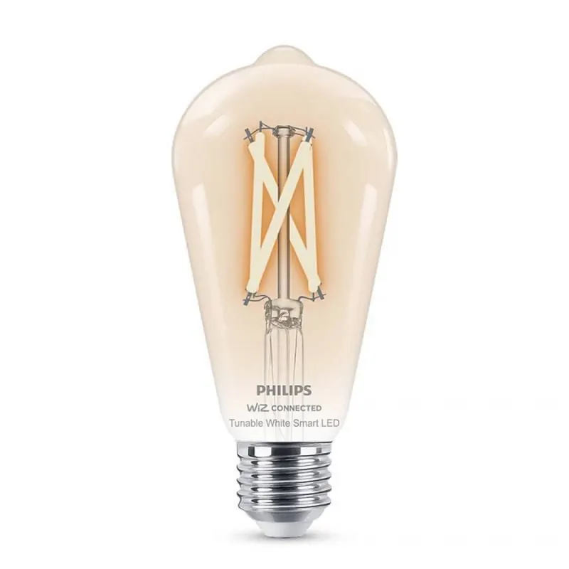 Precio Bajo Bombilla inteligente Filamento ST64 E27 WiZ Smart LED WIFI - Philips