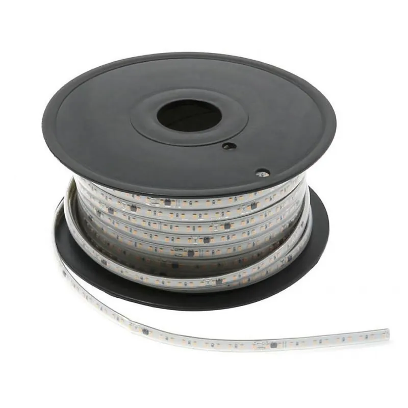 Tira LED FlexGlow 220VAC 12W/M IP65 50 metros - Maslighting Blanco calido (3000k) Precio Rebajado