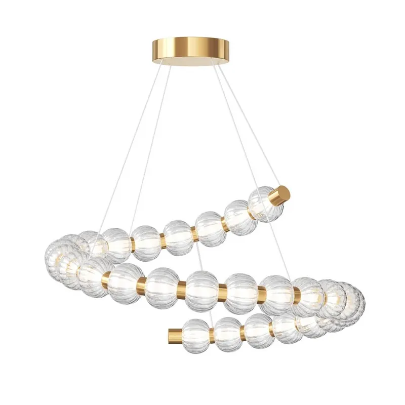 Lámpara colgante Amulet LED Ø80cm cristal - Maytoni Stock Limitado