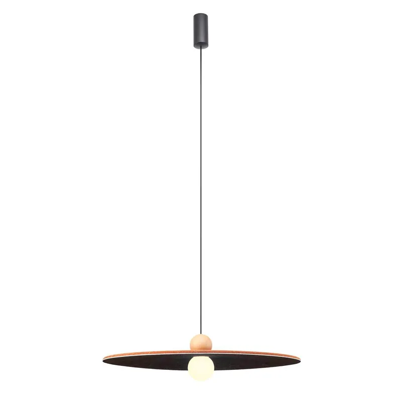 Lámpara colgante Nuwa LED fieltro fonoacústico - Redo Naranja Descuento