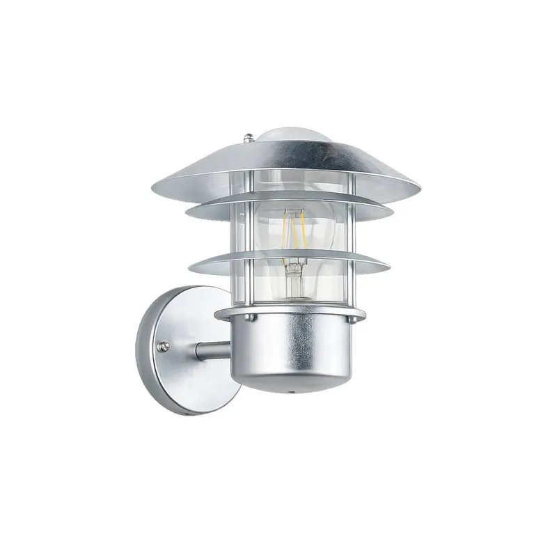 Aplique de pared exterior Ruvuma 1L E27 IP44 Zinc - Trio Certificado