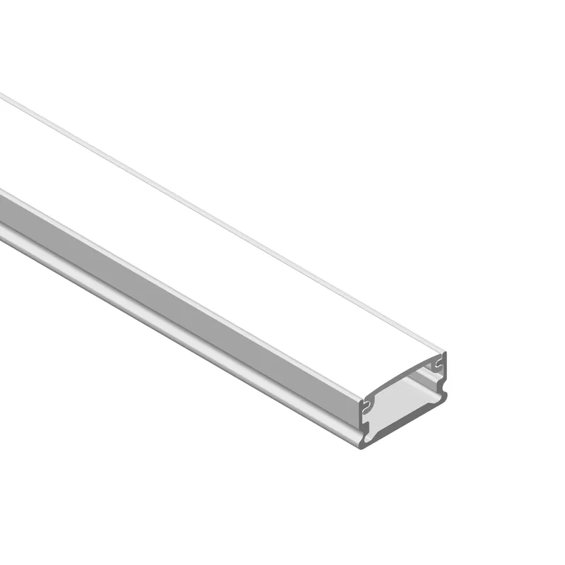 Perfil de Aluminio Flat 13x7mm Anodizado, Cover Opal Blanco x2m Compra Hoy
