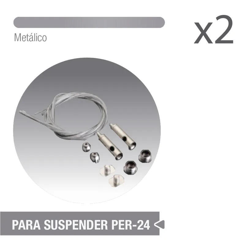 Oferta Cable para Perfil Suspendido PER-24. Set de 2 unidades