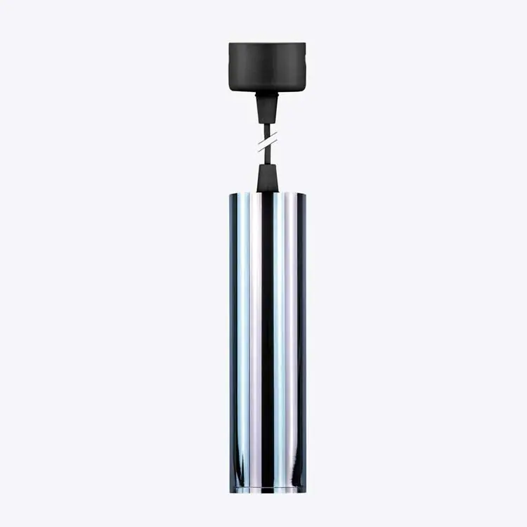 Colgante Cilindro cromado para bombilla GU10 (no incluida) Descuento