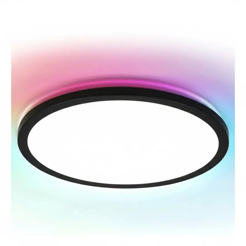 Envío Inmediato Aigostar - Luminaria de techo LED RGBW regulable MESH LED/36W/230V 3000-6500K negra + mando a distancia
