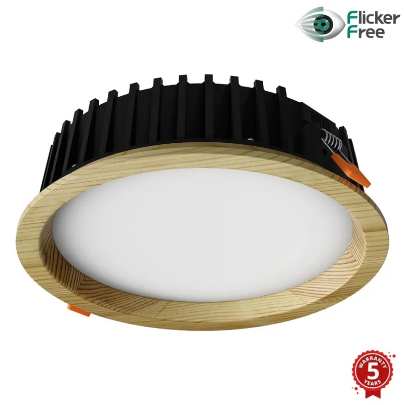 A Buen Precio APLED - Lámpara empotrable LED RONDO WOODLINE LED/12W/230V 3000K diá. 20 cm pino madera maciza