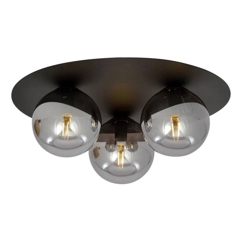 Plafón SOLAR 3xE14/10W/230V negro/gris Barato