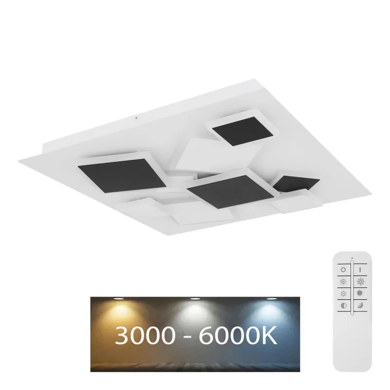 Oferta Flash Globo - Plafón LED regulable LED/50W/230V 3000-6000K + control remoto
