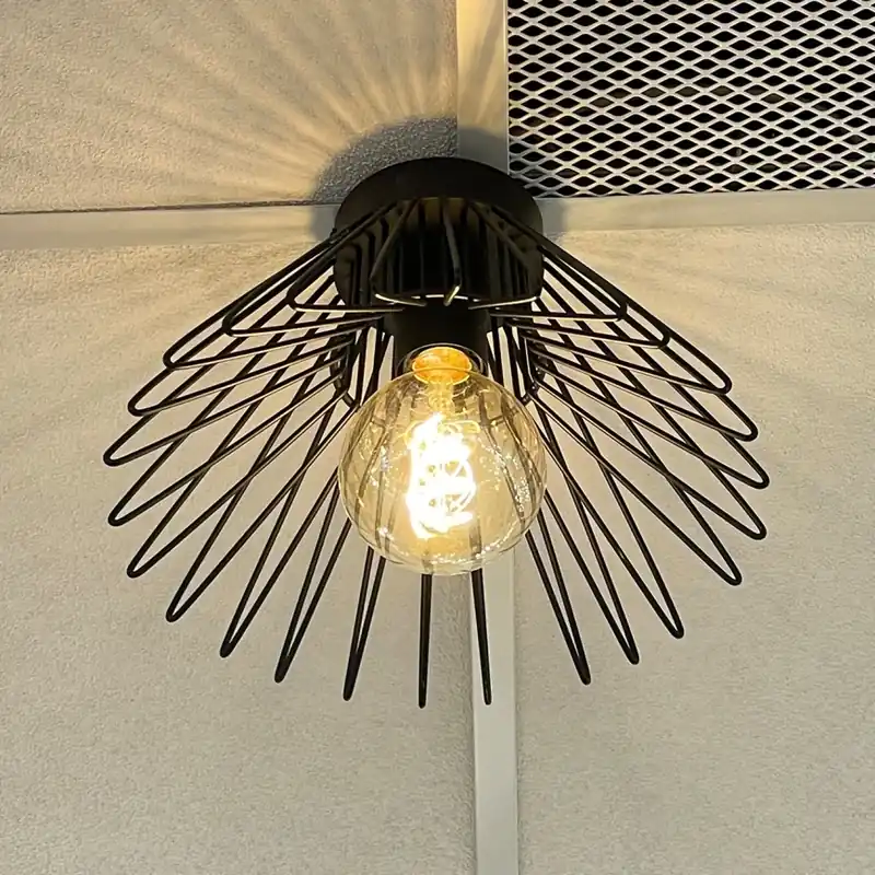 Ordena Ya ONLI - Plafón DUCCIO 1xE27/22W/230V diá. 30 cm negro