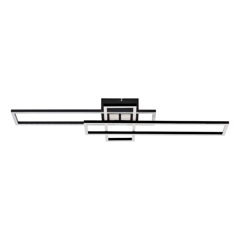 Zuma Line - Plafón LED regulable LED/55W/230V 3000-6000K negro + control remoto Certificado