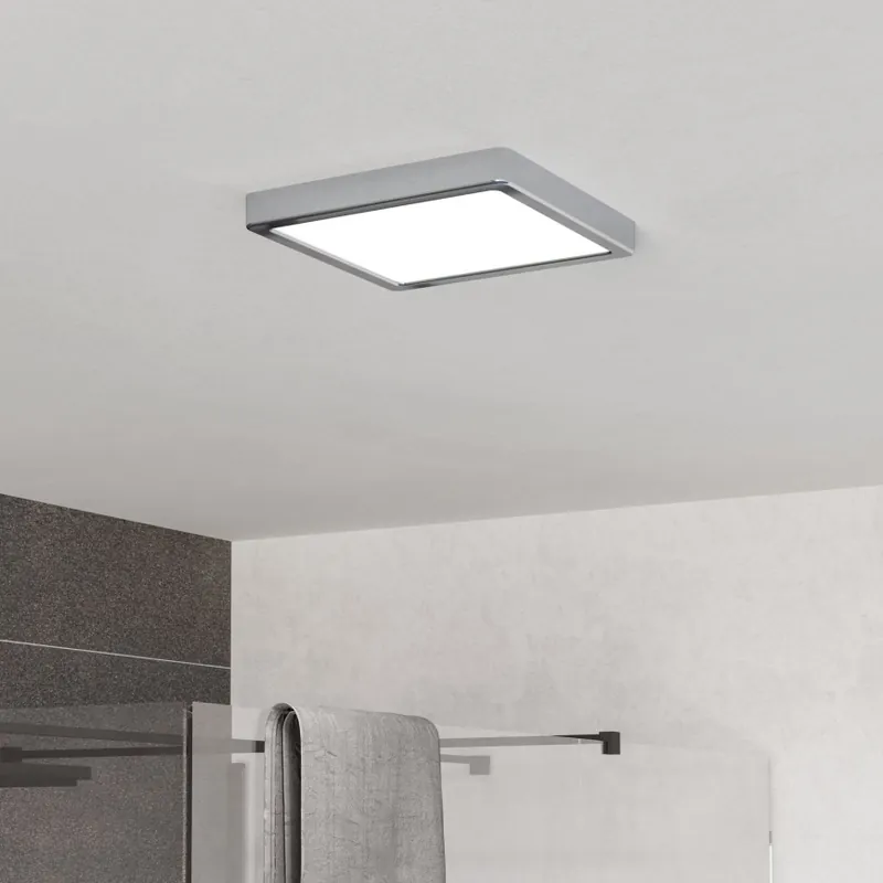 Gran Oferta Eglo - plafón LED de techo para baño LED/10,5W/230V 2700/4000/6500K 22x22 cm IP44 cromo brillante