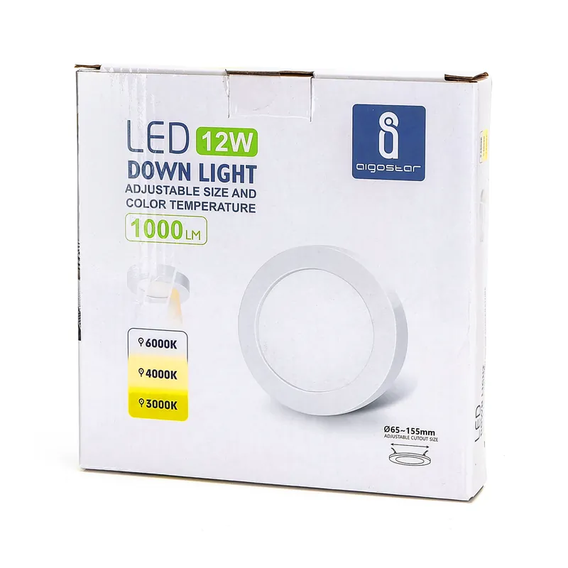 Alta Calidad Downlight E5 LED 12W de tama?o y luz regulable