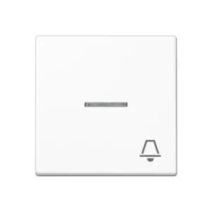 TECLA SIMPLE VISOR SÍMBOLO CAMPANA BLANCO ALPINO Súper Precio