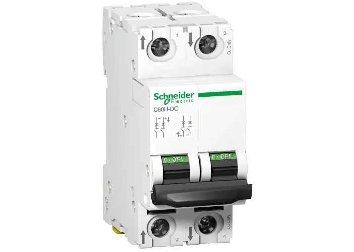INTERRUPTOR AUTOMÁTICO ESPECIAL C60H-DC 500V CC 2P 20A Envío Exprés