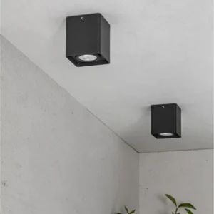 No Te Lo Pierdas Plafón Tami - Faro - Aplique negro de exterior 12W