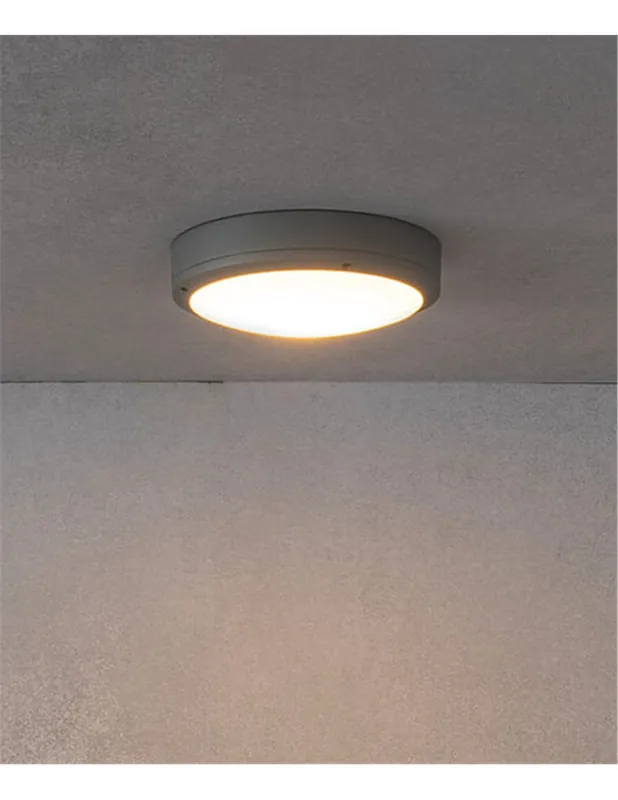 Lámpara Plafón Yen - Faro - Aplique exterior redondo en metal Precio Económico