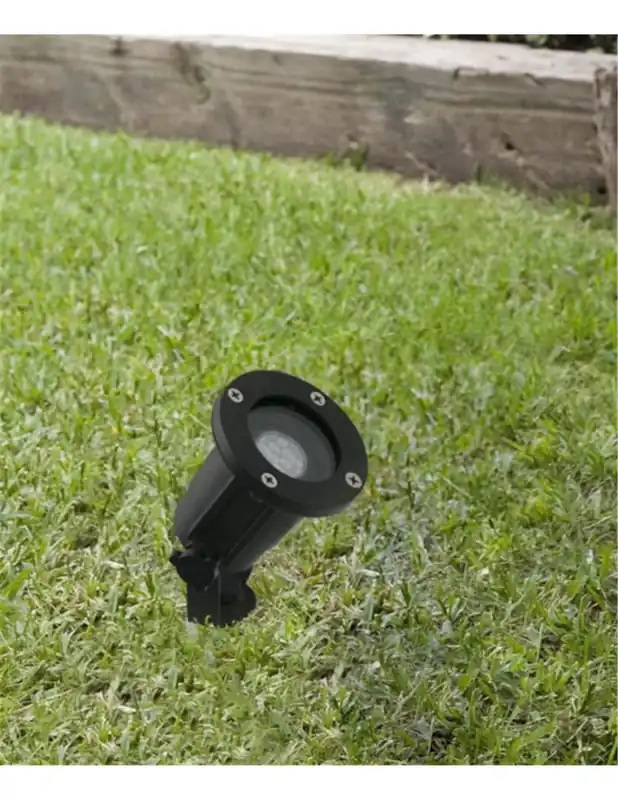 Lámpara Estaca Tono - Faro - Foco estaca negro para jardin No Te Lo Pierdas