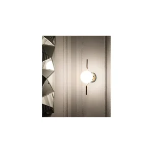 Precio Económico Aplique de pared estructura oro con difusor de cristal – Le Vita - Faro