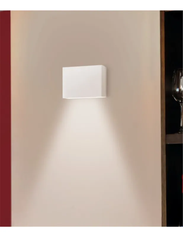 Última Versión Aplique de pared O-Tel - Milán - Iluminación de pared indirecta, formato rectangular