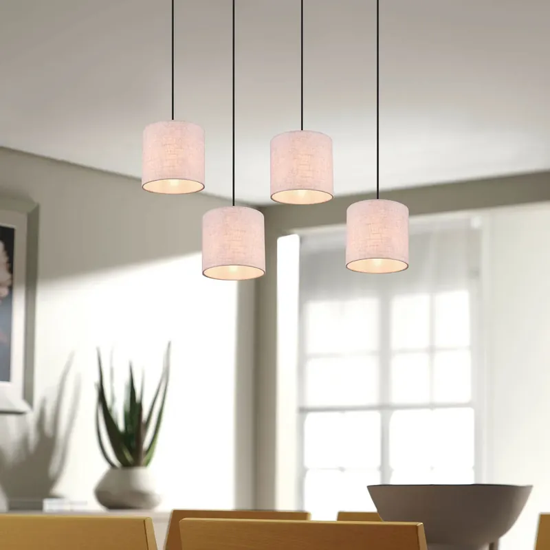 LÁMPARA DE TECHO 4 LUCES E27 VALDEMAR Precio Económico