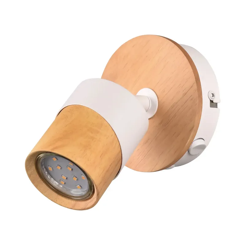FOCO DE TECHO/PARED 1 LUZ GU10 BLANCO AMARU Oferta Flash