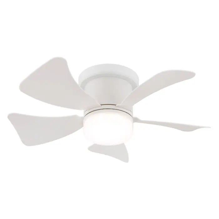 Lámparas Globo Lighting Hines lámpara ventilador de techo LED Blanca, 1 luz, Mando a distancia Precio Reducido