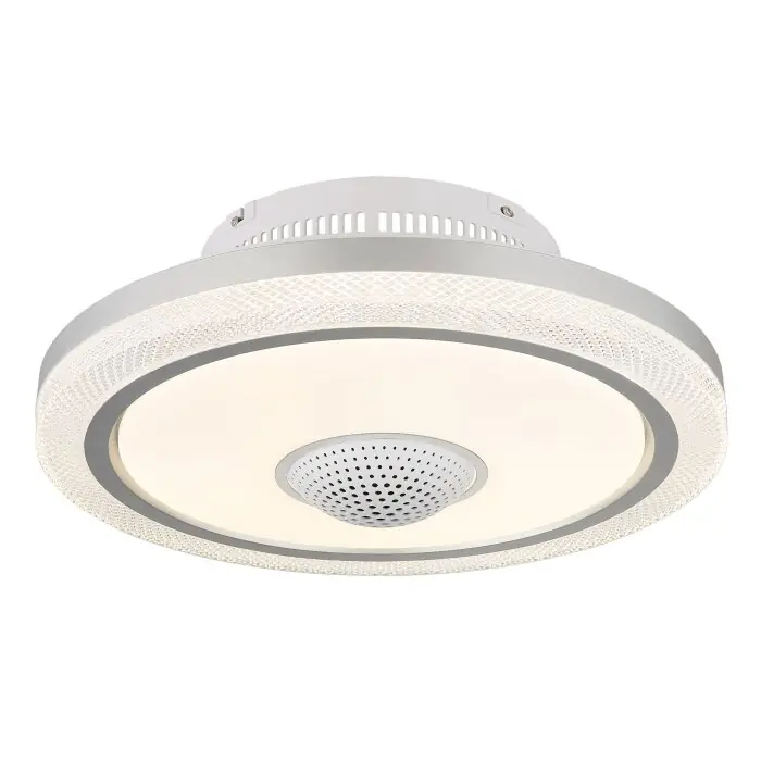 Lámparas Globo Lighting Shelly lámpara ventilador de techo LED Blanca, 1 luz, Mando a distancia No Te Lo Pierdas