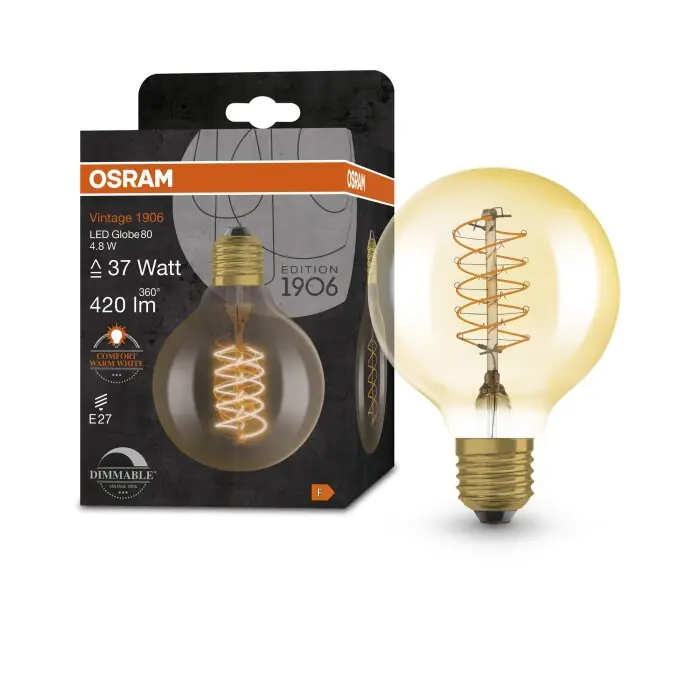 A Buen Precio OSRAM Vintage 1906® LED E27 4,8 W 2200 Kelvin 420 Lumen
