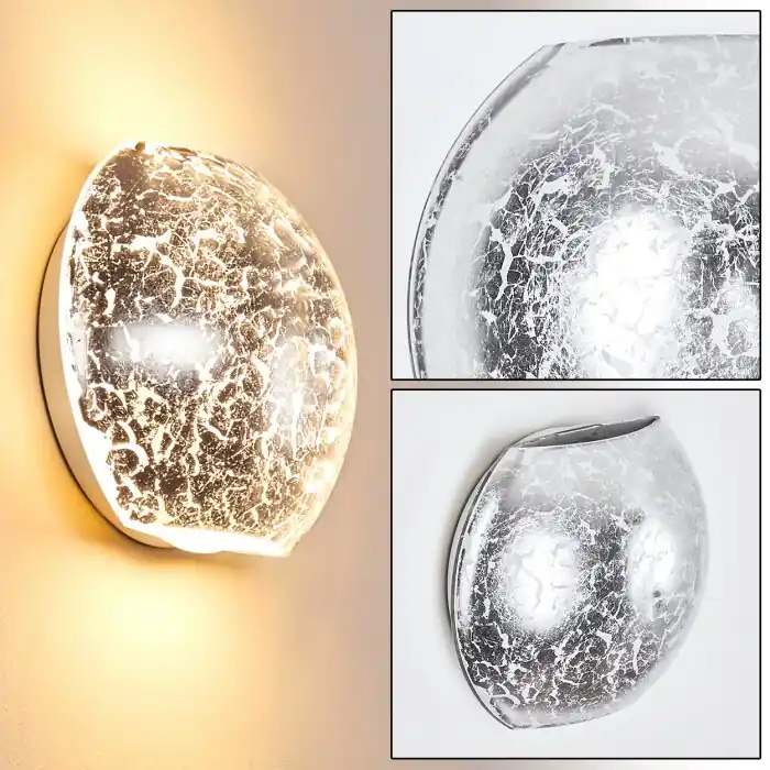 Concha Aplique Blanca, 1 luz Precio De Oferta
