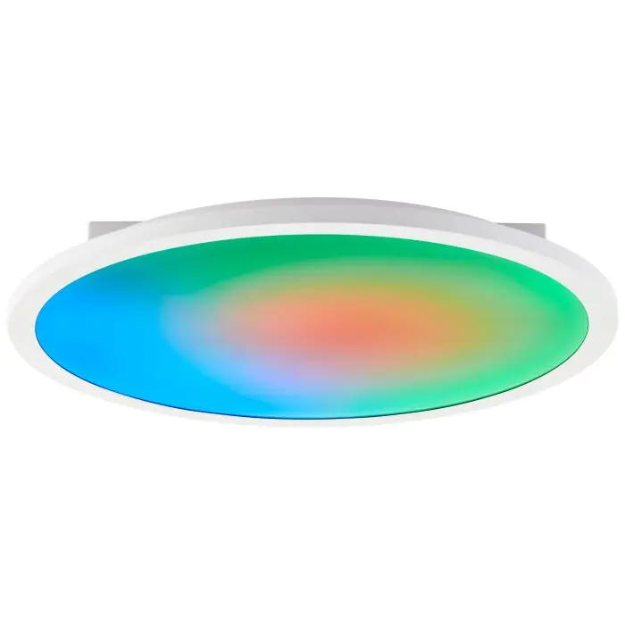 Lámparas Brilliant Briston Plafones LED Blanca, 1 luz, Mando a distancia Económico