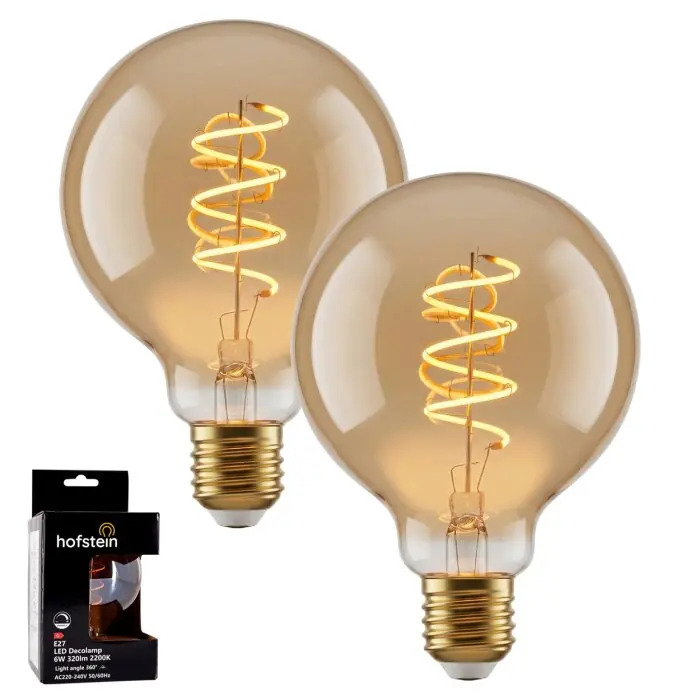 Barato E27 LED 6 Watt blanco cálido regulable 320 Lumen
