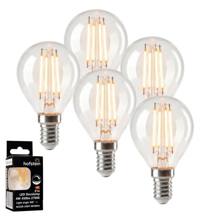 Más Vendido E14 4 Watt blanco cálido 400 Lumen
