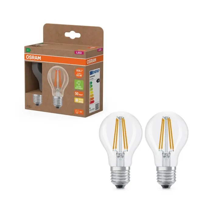 Lámparas Osram E27 3.8 Watt blanco cálido 806 Lumen Venta Final