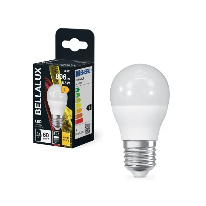 BELLALUX E27 6.5 Watt blanco cálido 806 Lumen Venta Final