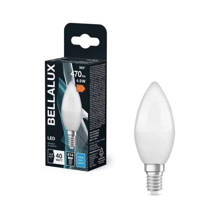 BELLALUX E14 4.9 Watt blanco luz diurna 470 Lumen Últimas Unidades
