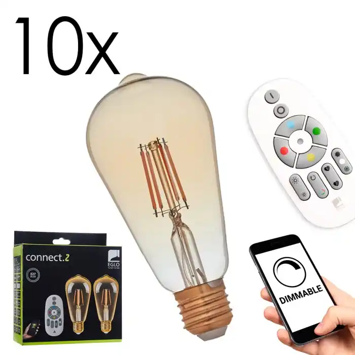 Lámparas Eglo E27 LED 5.5 Watt blanco cálido regulable 500 Lumen Bestseller