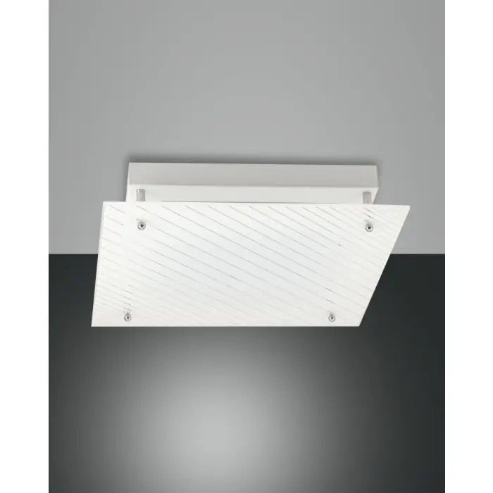 Fabas Luce Plisset Lámpara de Techo LED Blanca, 1 luz Súper Precio
