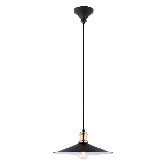 Venta Final Eglo BRIDPORT Lámpara colgante Cobre, Negro, 1 luz
