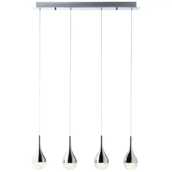 Brilliant FRIZZANTE Lámpara Colgante LED Cromo, 4 luces Barato