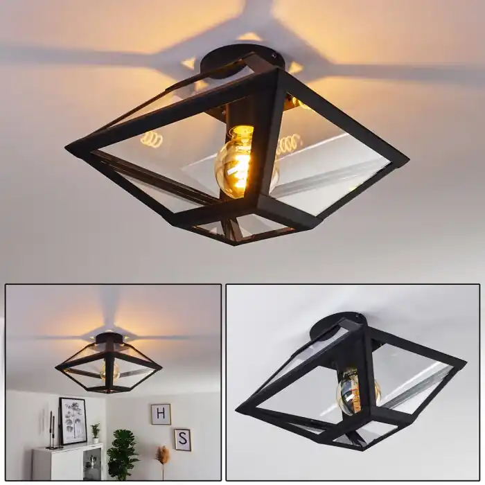 Moraira Lámpara de Techo Negro, 1 luz Comprar En Línea