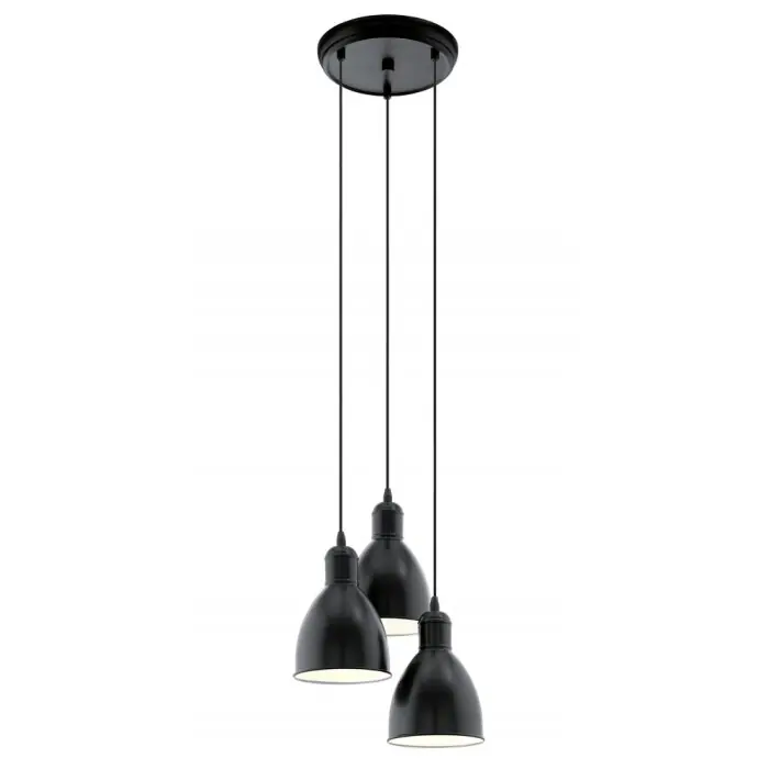Eglo PRIDDY Lámpara colgante Negro, Blanca, 3 luces Descuento