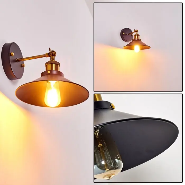 Gudem Aplique dorado, 1 luz Entrega Rápida