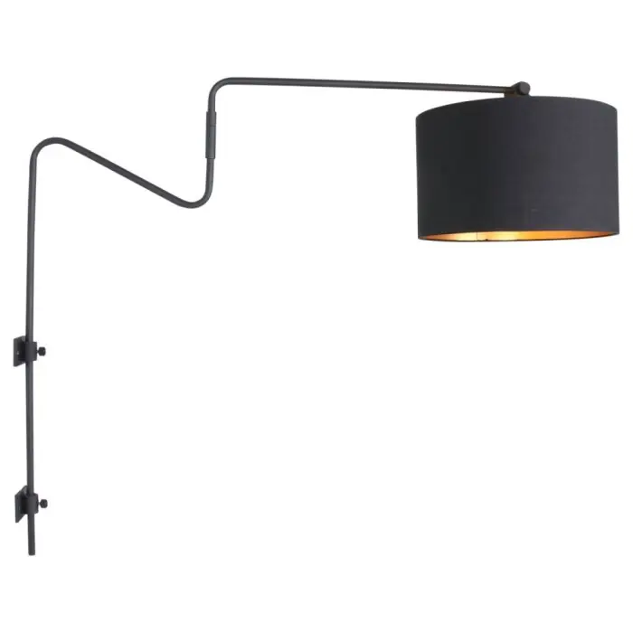 Promoción Steinhauer Linström Aplique Negro, 1 luz