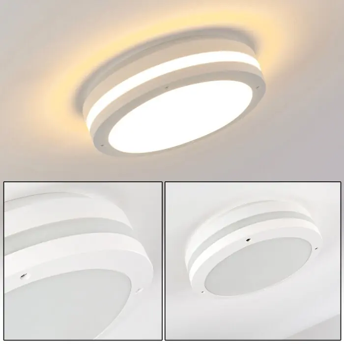 Wollongong Lámpara de techo para exterior LED Blanca, 1 luz Precio De Oferta