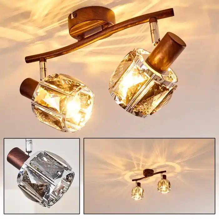 Micuna Lámpara de Techo Bronce, 2 luces Imprescindible (Must-Have)